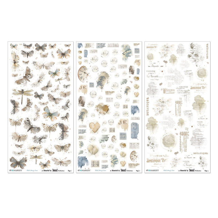 49 & Market Faded Memory Lane - Blendable Rub-On Transfers
