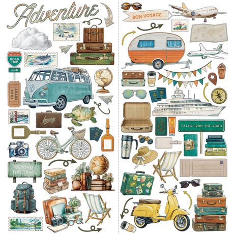 49 & Market Travel Diaries - Laser Cut Outs