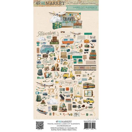 49 & Market Travel Diaries - Laser Cut Outs