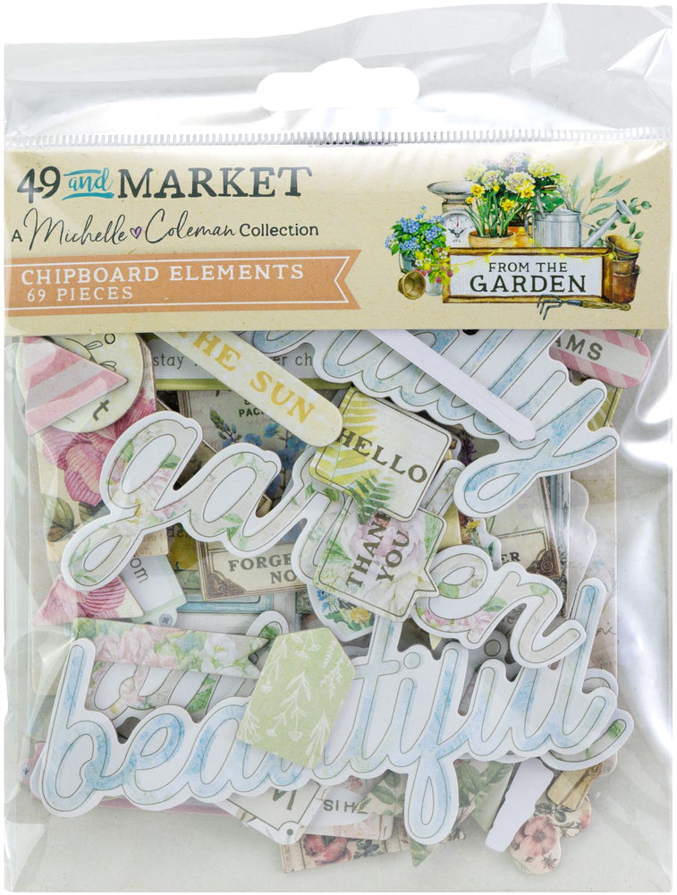 49 & Market From The Garden - Chipboard Set