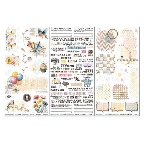 49 & Market Glimmer & Glee - Blendable Rub-On Transfers
