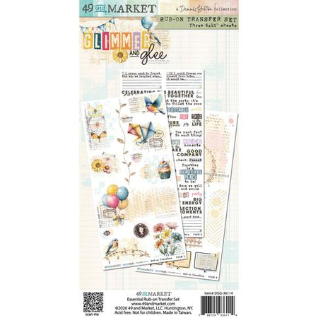 49 & Market Glimmer & Glee - Blendable Rub-On Transfers