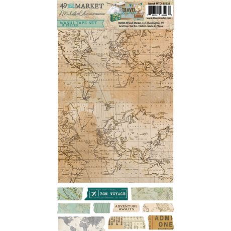 49 & Market Travel Diaries - Washi Tape Sheet