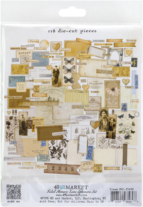 49 & Market Faded Memory Lane - Ephemera Set