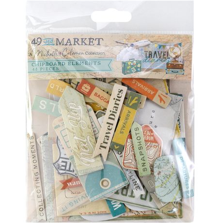 49 & Market Travel Diaries - Chipboard Set