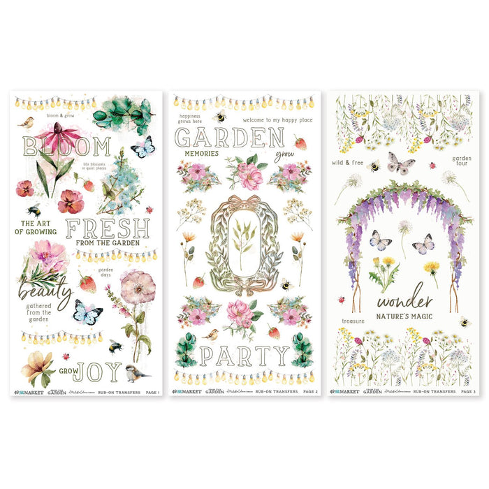 49 & Market From The Garden - Blendable Rub-On Transfers