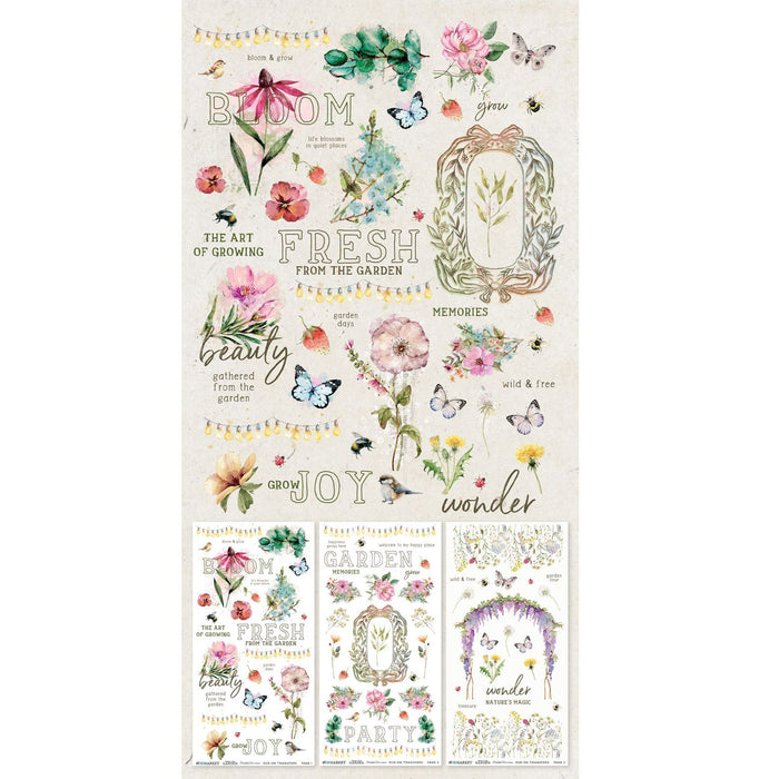49 & Market From The Garden - Blendable Rub-On Transfers