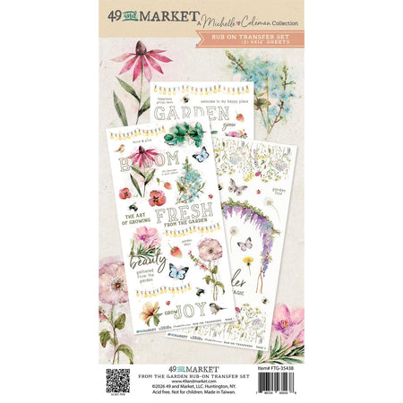 49 & Market From The Garden - Blendable Rub-On Transfers