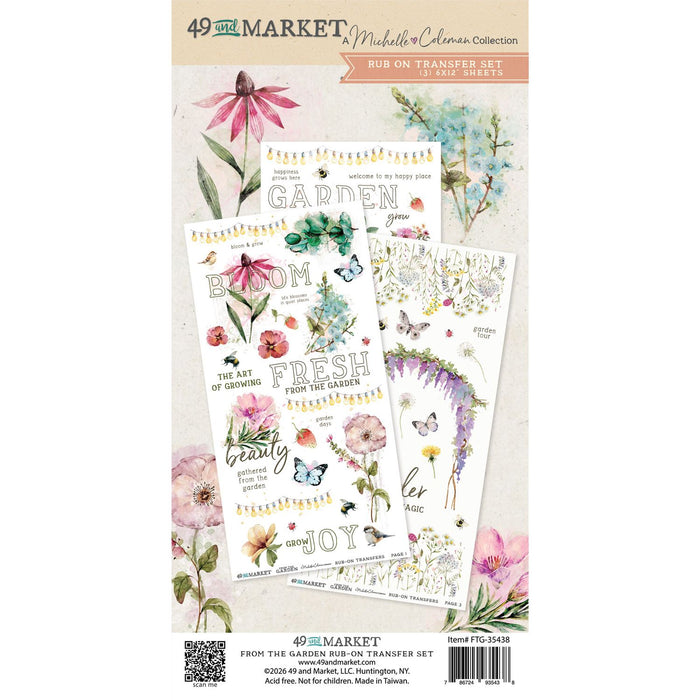 49 & Market From The Garden - Blendable Rub-On Transfers