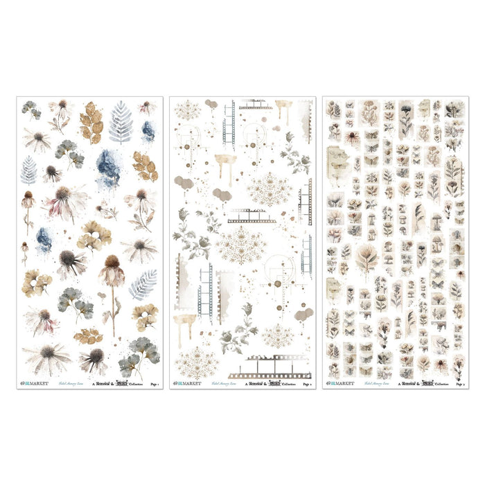 49 & Market Faded Memory Lane - Essential Rub-On Transfers