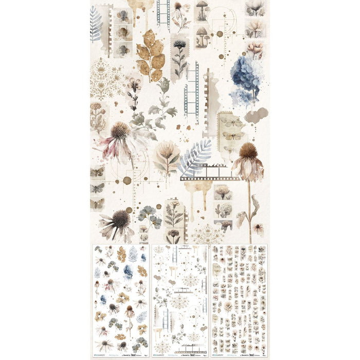 49 & Market Faded Memory Lane - Essential Rub-On Transfers