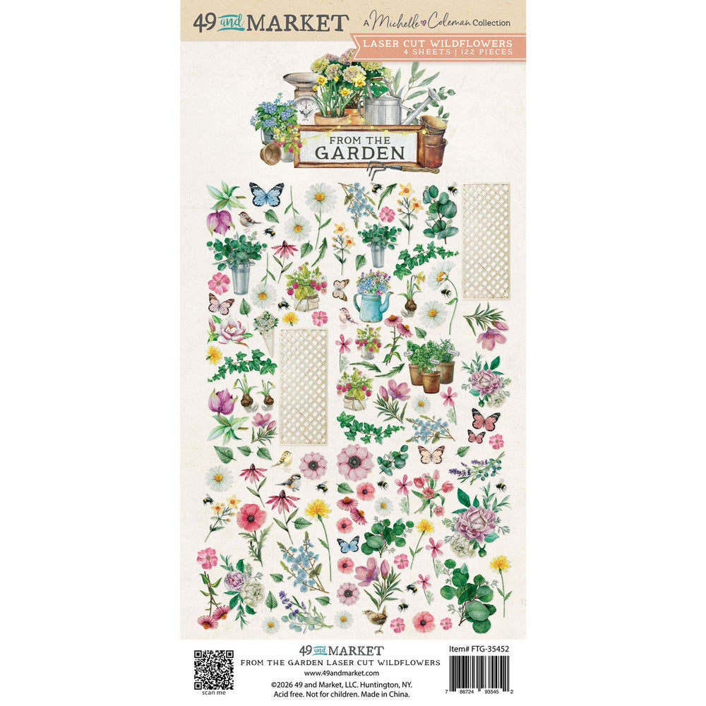 49 & Market From The Garden - Laser Cuts Wildflowers