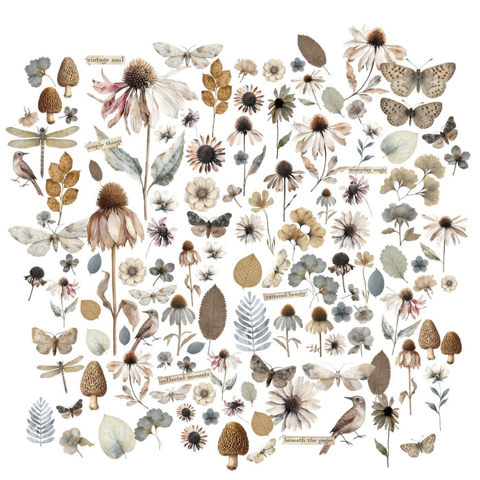 49 & Market Faded Memory Lane - Laser Cuts Wildflowers