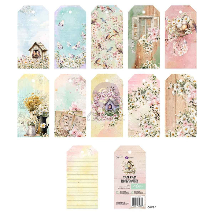 Prima Among The Wildflowers - Tag Pad