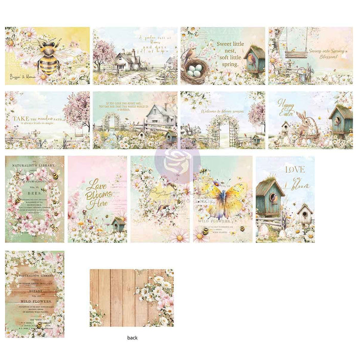 Prima Among The Wildflowers - 4x6 Journaling Cards