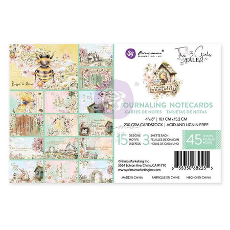 Prima Among The Wildflowers - 4x6 Journaling Cards