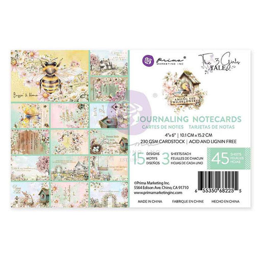 Prima Among The Wildflowers - 4x6 Journaling Cards