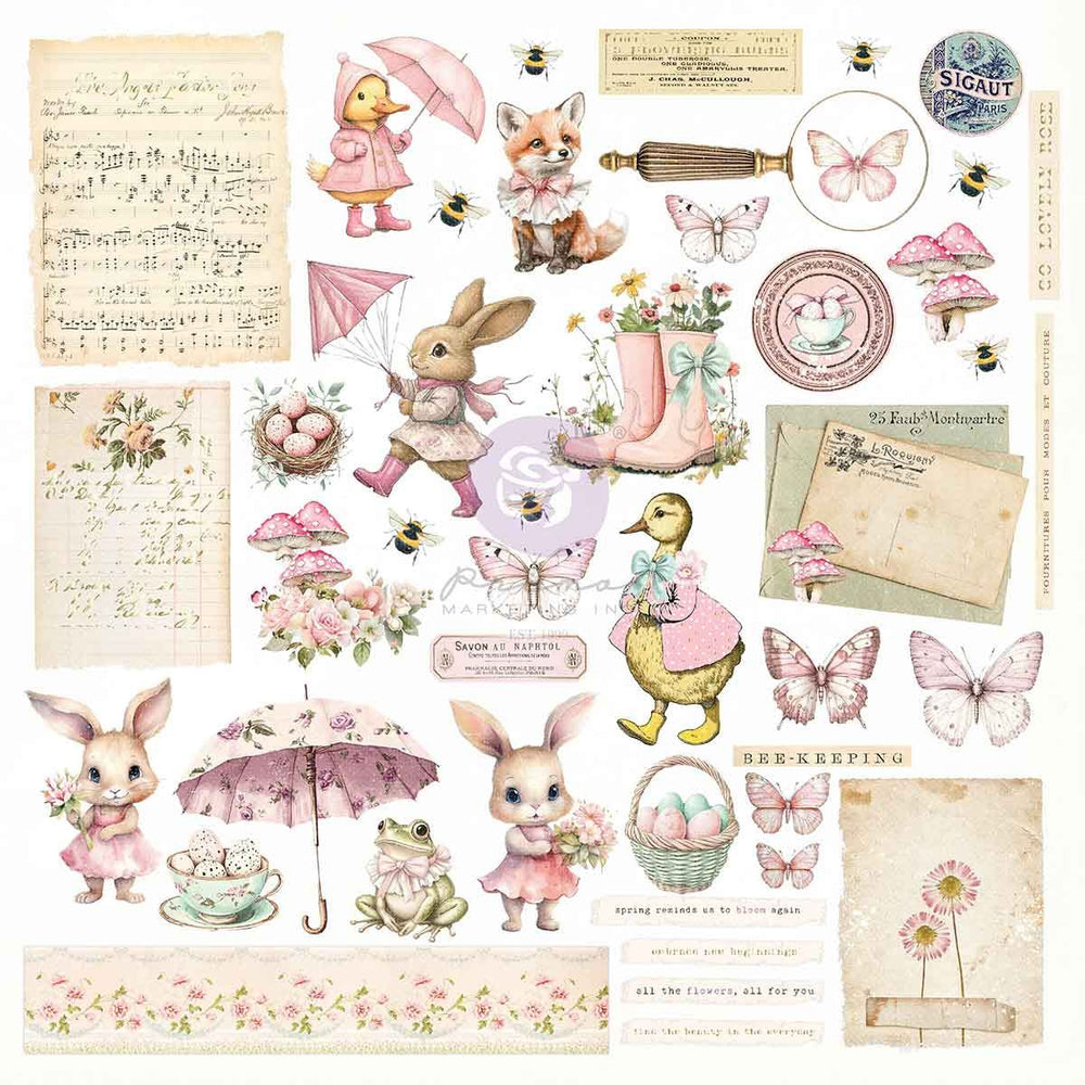 Prima Sweet Spring - Ephemera 88 Pieces