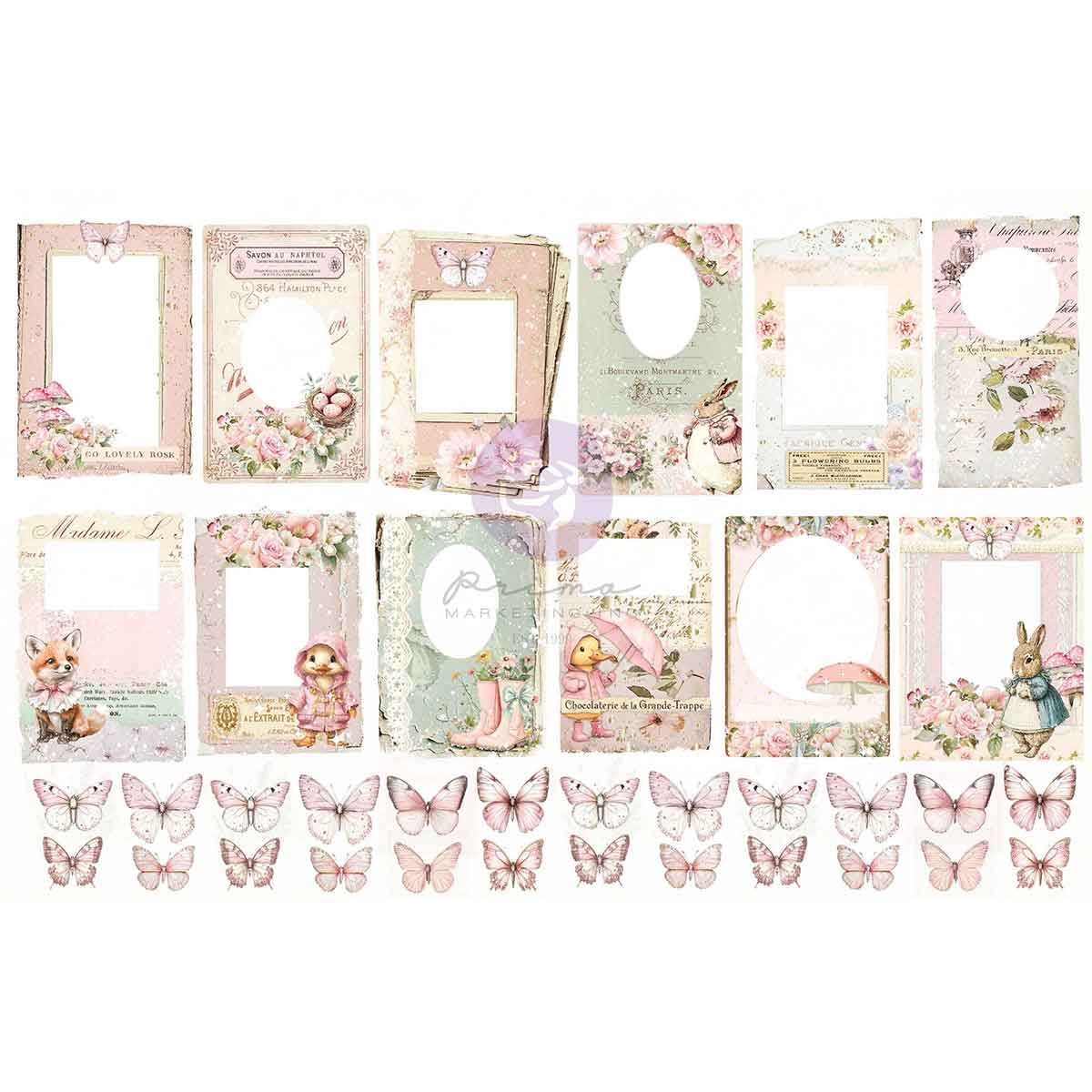 Prima Sweet Spring - Ephemera Butterflies & Frames 72 Pieces — Papermaze