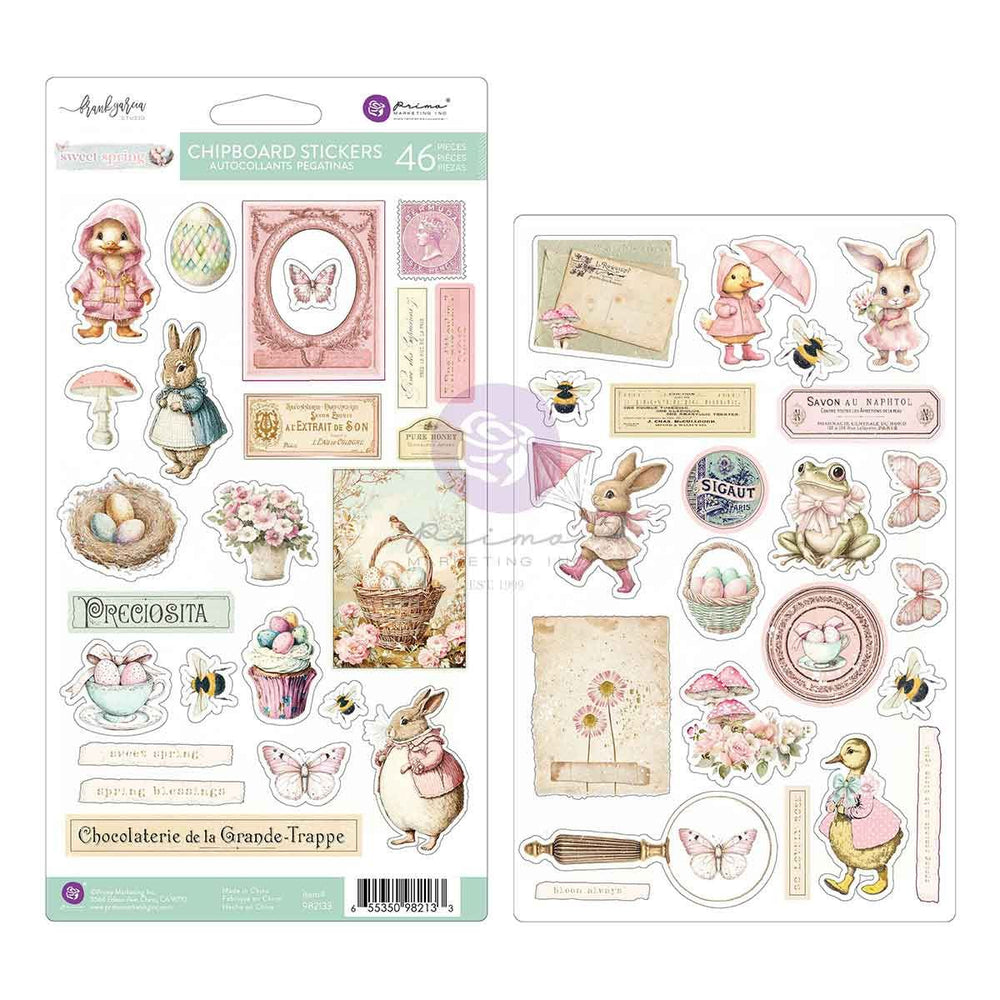 Prima Sweet Spring - Chipboard Stickers
