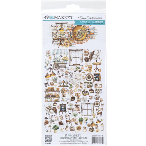 49 & Market Country Heart Cafe - Laser Cut Elements