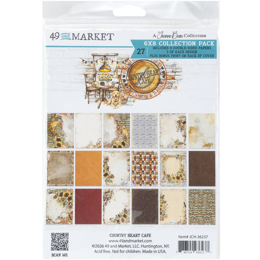 49 & Market Country Heart Cafe - 6x8 Collection Pack
