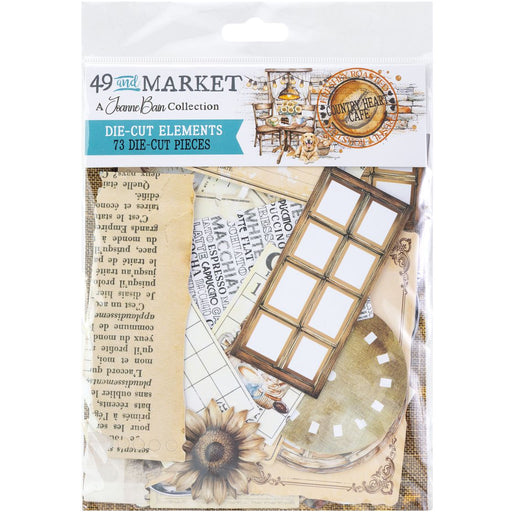 49 & Market Country Heart Cafe - Die Cut Elements