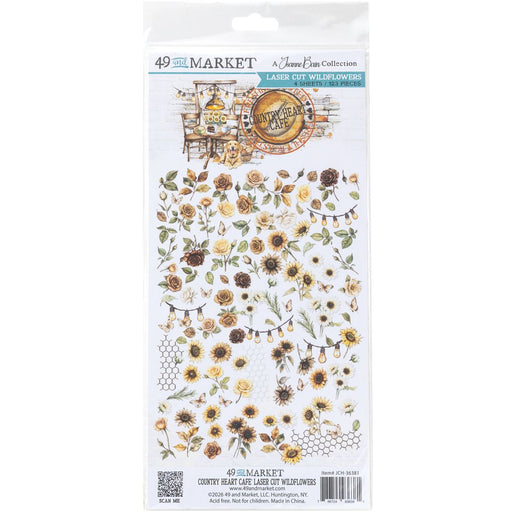 49 & Market Country Heart Cafe - Laser Cut Wildflowers