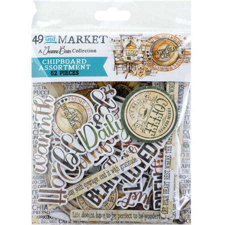 49 & Market Country Heart Cafe - Chipboard Set