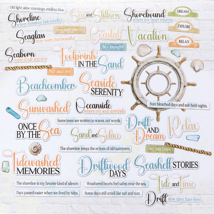 49 & Market Coastal Soul - Chipboard Set