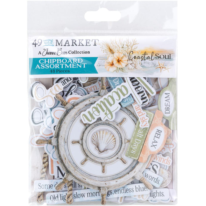 49 & Market Coastal Soul - Chipboard Set