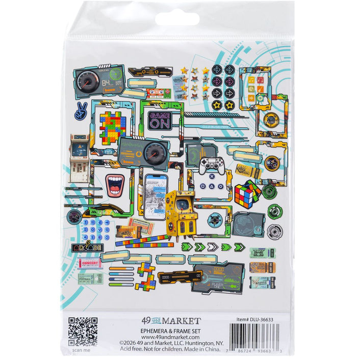 49 & Market Level Up - Die Cut Ephemera & Frame Set (With Foiling)