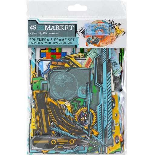 49 & Market Level Up - Die Cut Ephemera & Frame Set (With Foiling)