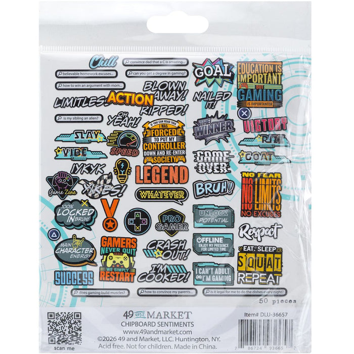 49 & Market Level Up - Chipboard Set
