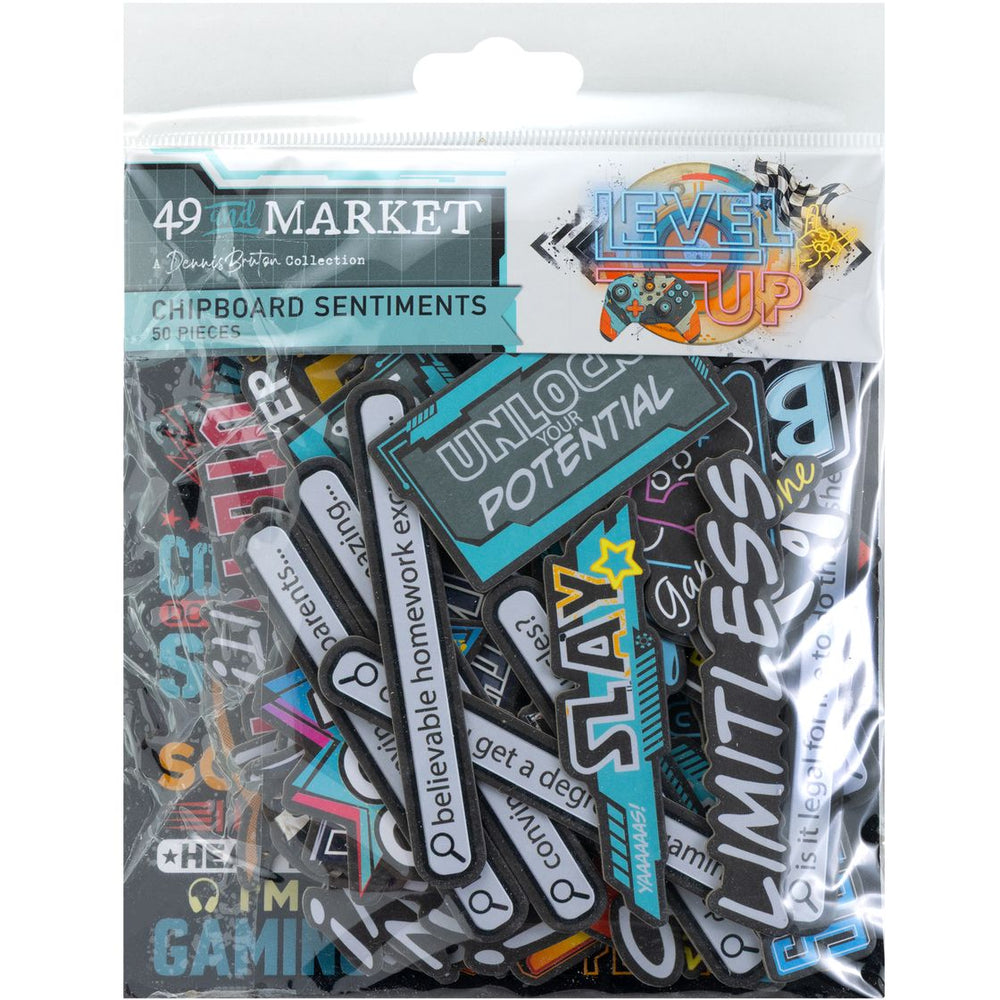 49 & Market Level Up - Chipboard Set