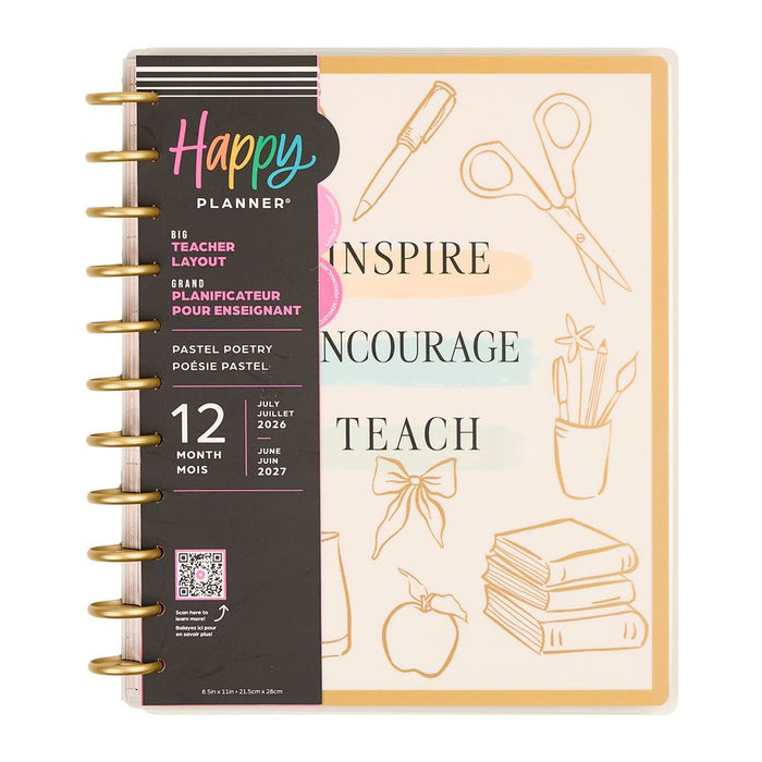 Me & My Big Ideas Happy Planner - Pastel Plans Big 12 Month Planner Jul 26 - Jun 27