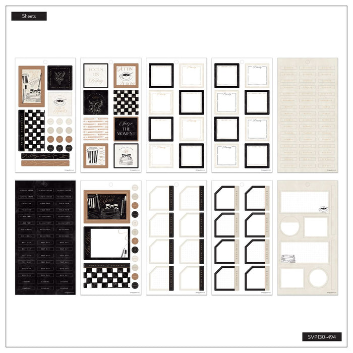 Me & My Big Ideas Happy Planner Sticker Value Pack 30 Sheets - Chalkboard Charm
