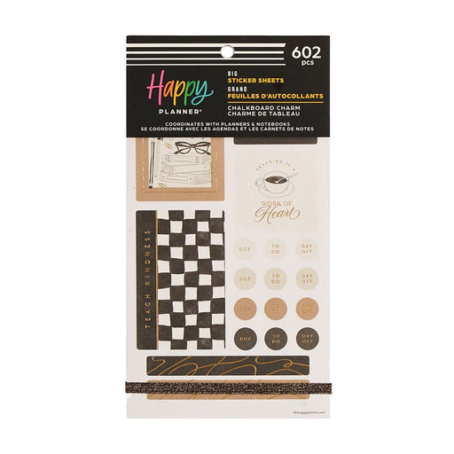 Me & My Big Ideas Happy Planner Sticker Value Pack 30 Sheets - Chalkboard Charm