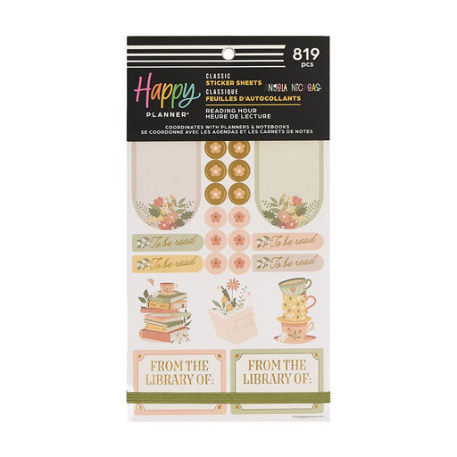 Me & My Big Ideas Happy Planner Sticker Value Pack 30 Sheets - Reading Hour