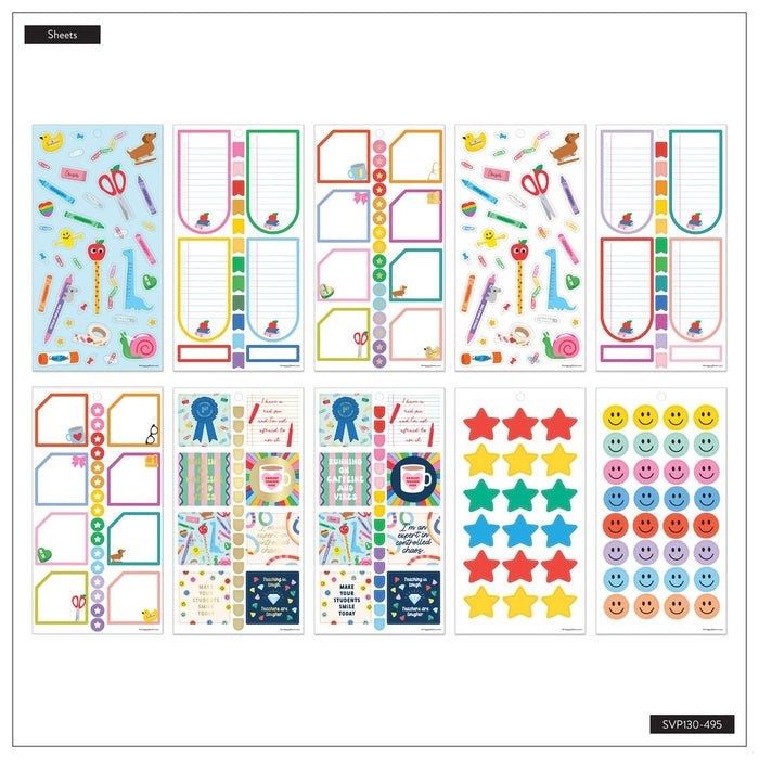 Me & My Big Ideas Happy Planner Sticker Value Pack 30 Sheets - Live Love Teach