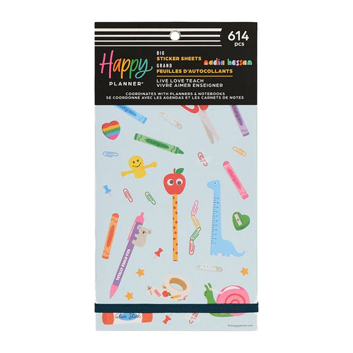 Me & My Big Ideas Happy Planner Sticker Value Pack 30 Sheets - Live Love Teach