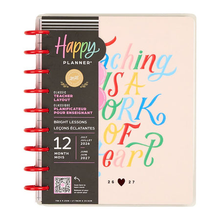 Me & My Big Ideas Happy Planner - Bright Lessons Classic 12 Month Planner Jul 26 - Jun 27