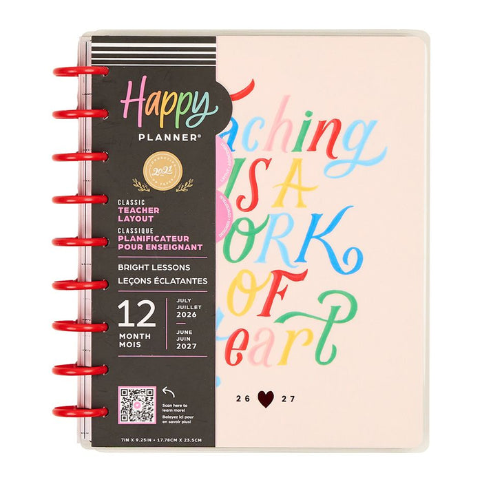Me & My Big Ideas Happy Planner - Bright Lessons Classic 12 Month Planner Jul 26 - Jun 27