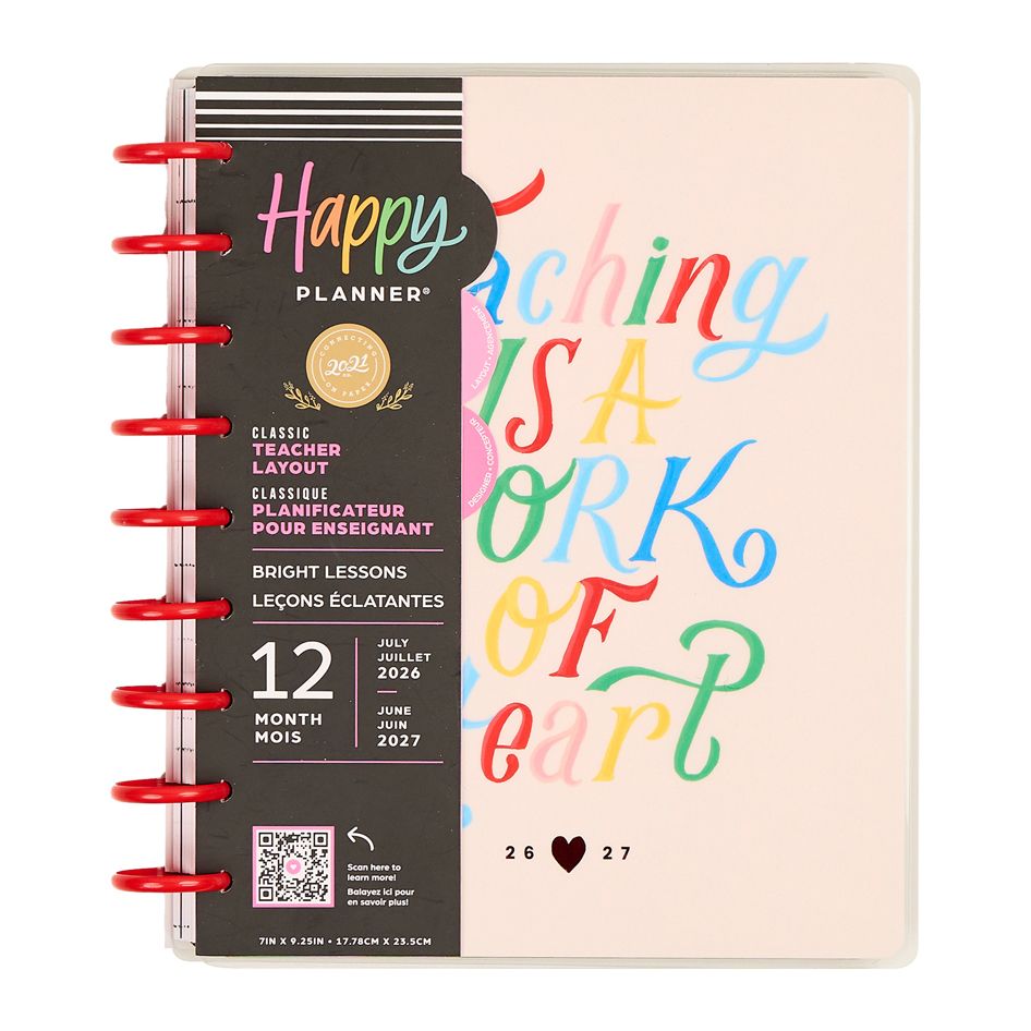 Me & My Big Ideas Happy Planner - Bright Lessons Classic 12 Month Planner Jul 26 - Jun 27