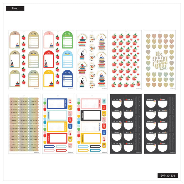 Me & My Big Ideas Happy Planner Sticker Value Pack 30 Sheets - Bright Lessons