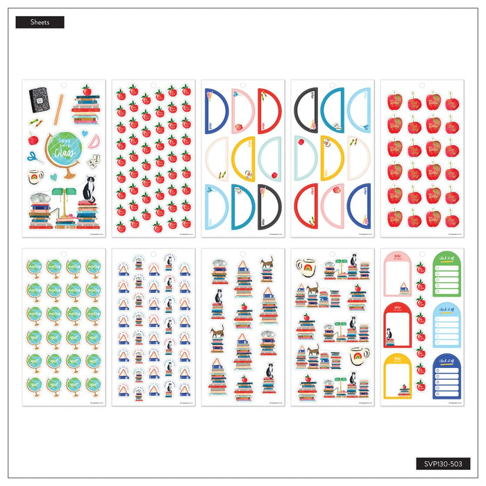 Me & My Big Ideas Happy Planner Sticker Value Pack 30 Sheets - Bright Lessons