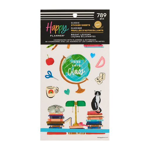Me & My Big Ideas Happy Planner Sticker Value Pack 30 Sheets - Bright Lessons