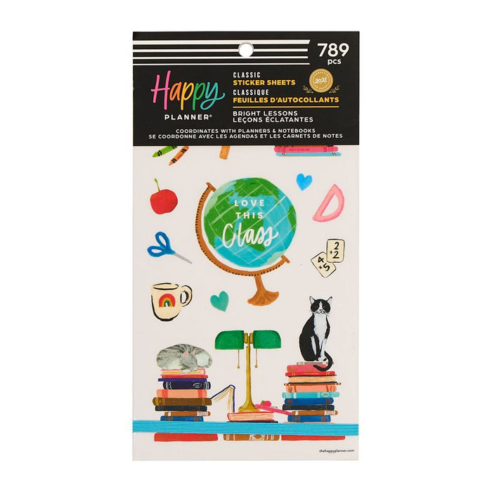 Me & My Big Ideas Happy Planner Sticker Value Pack 30 Sheets - Bright Lessons