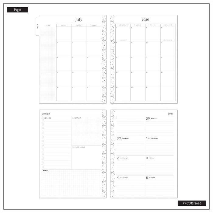 Me & My Big Ideas Happy Planner - Reading Hour Embroidered Classic 12 Month Planner Jul 2026 - Jun 2027