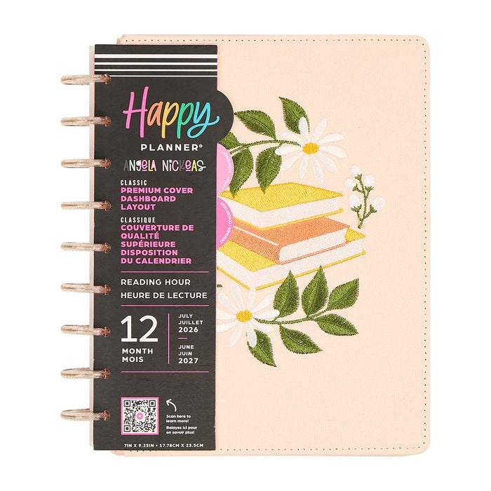 Me & My Big Ideas Happy Planner - Reading Hour Embroidered Classic 12 Month Planner Jul 2026 - Jun 2027